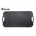 Rectangle Pré-assaisonné Griddle Pan Double Play With Integral Handles